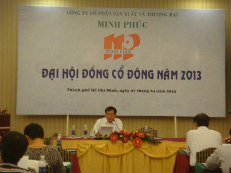 Đại hội cổ đông năm 2013 - Công Ty Cổ Phần Tập Đoàn Bao Bì Sài Gòn